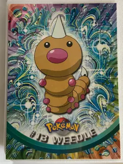 Pokemon - Weedle #13 Topps TV Animation Blue Logo Non Holo 1st Print 1999 NM - Image 1