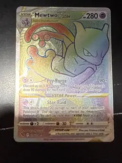 Mewtwo VSTAR - 079/078 Pokemon GO (Pokemon) Secret Rainbow Rare - Image 1