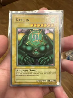 Yugioh Kazejin Super Rare MRD-026 Faded Misprint - Image 2