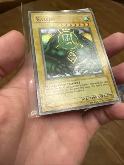 Yugioh Kazejin Super Rare MRD-026 Faded Misprint - Image 3