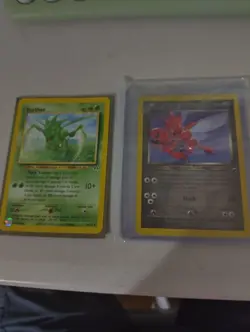Neo Destiny Set Pokemon Card Scyther 46/75 2001 and Dark Scizor 9/105 2000 TCG - Image 1