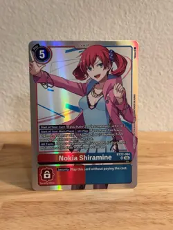 Nokia Shiramine BT22-084 SR Cyber Eden Digimon Card Game - Image 1