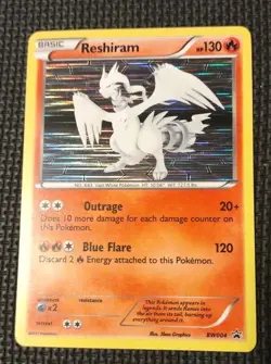 Pokemon TCG Reshiram BW004 Holo Black Star Promo 2011 LP Card - Image 2