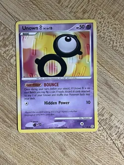 Unown B 66/130 Diamond & Pearl Pokemon Card 2007 DP St. Jude Charity LP/NM - Image 1