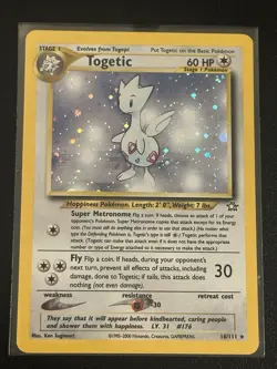 Togetic Holo Neo Genesis #16 Vintage Pokemon Trading Card Game - great conditio - Image 1