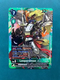 Leopardmon ACE BT22-052 SR Cyber Eden Digimon Card Game - Image 1