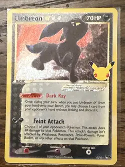 Gold Star Umbreon - 17/17 - Holo Rare 25th Celebrations - Pokemon Card - Image 1