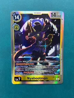 Nyabootmon BT22-042 SR Cyber Eden Digimon Card Game - Image 1
