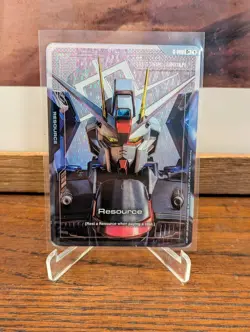 Bandai Gundam Card Game Freedom Gundam Resource C+ Alt Art - Image 1