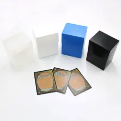 Card Deck Box 80+ Trading Card Storage Box 5 Color for Card Seleeves Protector - Image 5