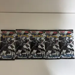 Pokemon Card Game Black Bolt Booster Pack x 5, Deck Case & Sleeve Set - Image 2