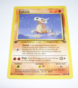 Pokemon Card Cubone 50/64 Common Jungle 40 HP Pokemon First Edition - Image 1