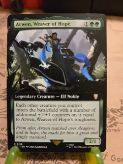 MTG Arwen, Weaver of Hope Commander: the Lord of the Rings Extended Art Rare NM - Image 1