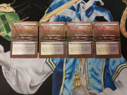 Marsh Flats ALTERED MTG Zendikar Rare Land FULL ART ALTER LP-MP x4 - Image 1