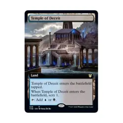 WOTC MtG Theros Beyond Death Temple of Deceit (Extended Art) (R) (Foil) NM - Image 1
