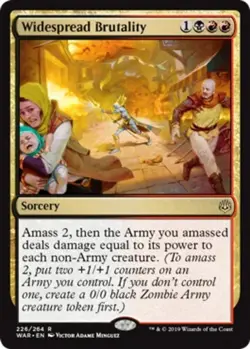 x1 Widespread Brutality R MTG War of the Spark M/NM, English - Image 1