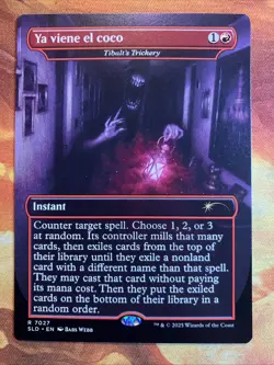 MTG Borderless Ya viene el coco - Tibalt's Trickery Secret Lair: Nuestra Magia - Image 1