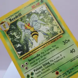 Pokemon TCG - Beedrill 17/102 Base Set Rare WOTC 1999 - PL - Image 1