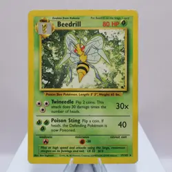 Pokemon TCG - Beedrill 17/102 Base Set Rare WOTC 1999 - PL - Image 2