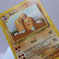 Pokemon TCG - Dugtrio 19/102 Base Set Rare WOTC 1999 - EXC - Image 1