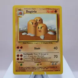 Pokemon TCG - Dugtrio 19/102 Base Set Rare WOTC 1999 - EXC - Image 2