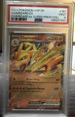 2024 POKEMON SVP SUPER-PREMIUM COLLECTION PROMO #161 CHARIZARD EX PSA 9 - Image 1