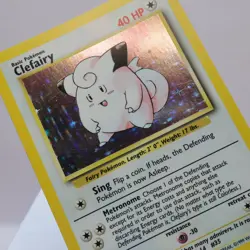 Pokemon TCG - Clefairy 5/102 Base Set Holo Rare WOTC 1999 - EXC - Image 1