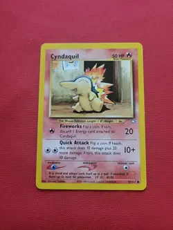 Pokemon: Cyndaquil #57/111 Neo Genesis 2000 Vintage Non-holo - NM / LP - L80 (4) - Image 3