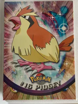 Pokemon - Pidgey #16 Topps TV Animation Black Logo Non-Holo 2nd Print 1999 NM - Image 1