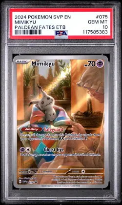PSA 10 Mimikyu Black Star Promo 2023 Pokemon Scarlet and Violet Illustration IR - Image 3