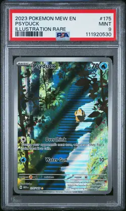 2023 POKEMON MEW EN-151 ILLUSTRATION RARE #175 PSYDUCK PSA 9 - Image 1