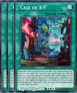 Yugioh! 3X "A Case For K9" Justice Hunters JUSH-EN040 - Image 1