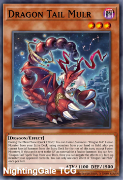 Yugioh! Dracotail Mululu *COLLECTOR'S RARE* Justice Hunters JUSH-EN005 PREORDER - Image 1
