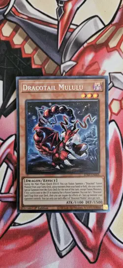 Yugioh! Dracotail Mululu *COLLECTOR'S RARE* Justice Hunters JUSH-EN005 PREORDER - Image 1