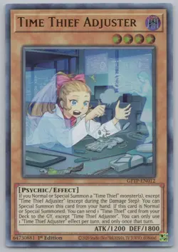 Yugioh! - Time Thief Adjuster - GFTP-EN012 Ultra Rare 1st Edition -Q602 - Image 1