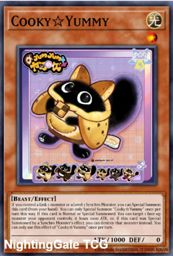 Yugioh! Cooky☆Yummy *COLLECTOR'S RARE* Justice Hunters JUSH-EN017 PREORDER - Image 1