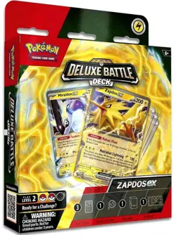 Pokemon Trading Cards - Deluxe Battle Deck - ZAPDOS EX (60-Card Deck, Deck Box+) - Image 1