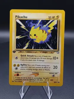 Pikachu 70/111 Neo Genesis ** 1ST EDITION ** Common Pokemon Card NM - Image 1