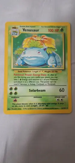 2 Card Lot Pokemon Venusaur #15, Pikachu & Zekrom GX promo - Image 1
