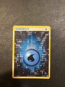 WATER ENERGY Holo Double SWIRL 🌀 103/106 RARE EX Emerald Pokemon Card 2005 - - Image 1