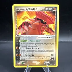Groudon 9/95 Team Magma 2004 Pokemon Card Nintendo Vintage VLP - Image 1