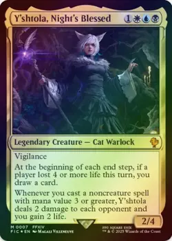 1 x Y'shtola, Night's Blessed - Foil - Final Fantasy Commander - LP - MTG - Image 1
