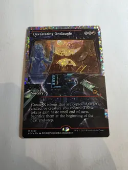 Devastating Onslaught (0387) (Showcase) (Fracture Foil) - Edge of Eternities MTG - Image 1