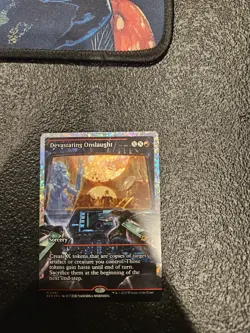 Devastating Onslaught (0387) (Showcase) (Fracture Foil) - Edge of Eternities MTG - Image 1