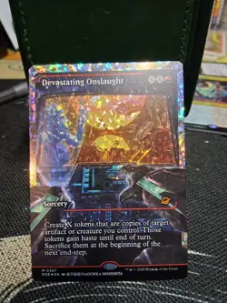 Devastating Onslaught (0387) (Showcase) (Fracture Foil) - Edge of Eternities MTG - Image 1
