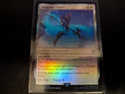 MTG Magic the Gathering FOIL Dragoon's Lance FIN! - Image 1