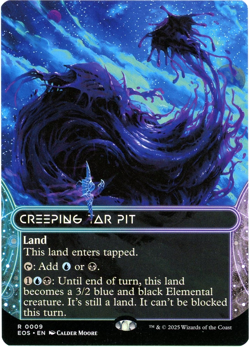 Creeping Tar Pit (Borderless) - 0009 - Edge of Eternities - MTG English NM/M - Image 1