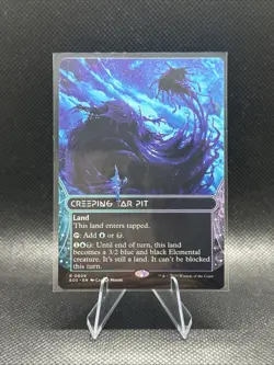 Creeping Tar Pit (Borderless) - 0009 - Edge of Eternities - MTG English NM/M - Image 1