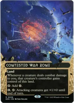 Contested War Zone (Borderless) - 0008 - Edge of Eternities - MTG English NM/M - Image 1