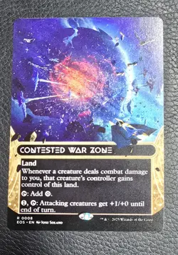 Contested War Zone (Borderless) - 0008 - Edge of Eternities - MTG English NM/M - Image 1
